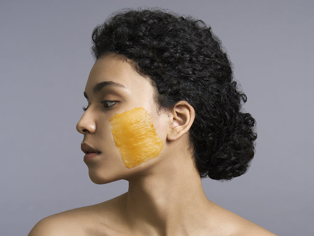 Confort Zone woman with face mask applied