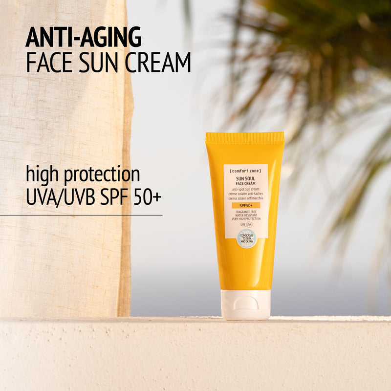 Comfort Zone: SUN SOUL FACE CREAM SPF 50+ Anti-spot face sun cream-
